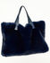 Image #3 - Azalea Wang Women's Confidante Faux Fur Bag, Navy, hi-res