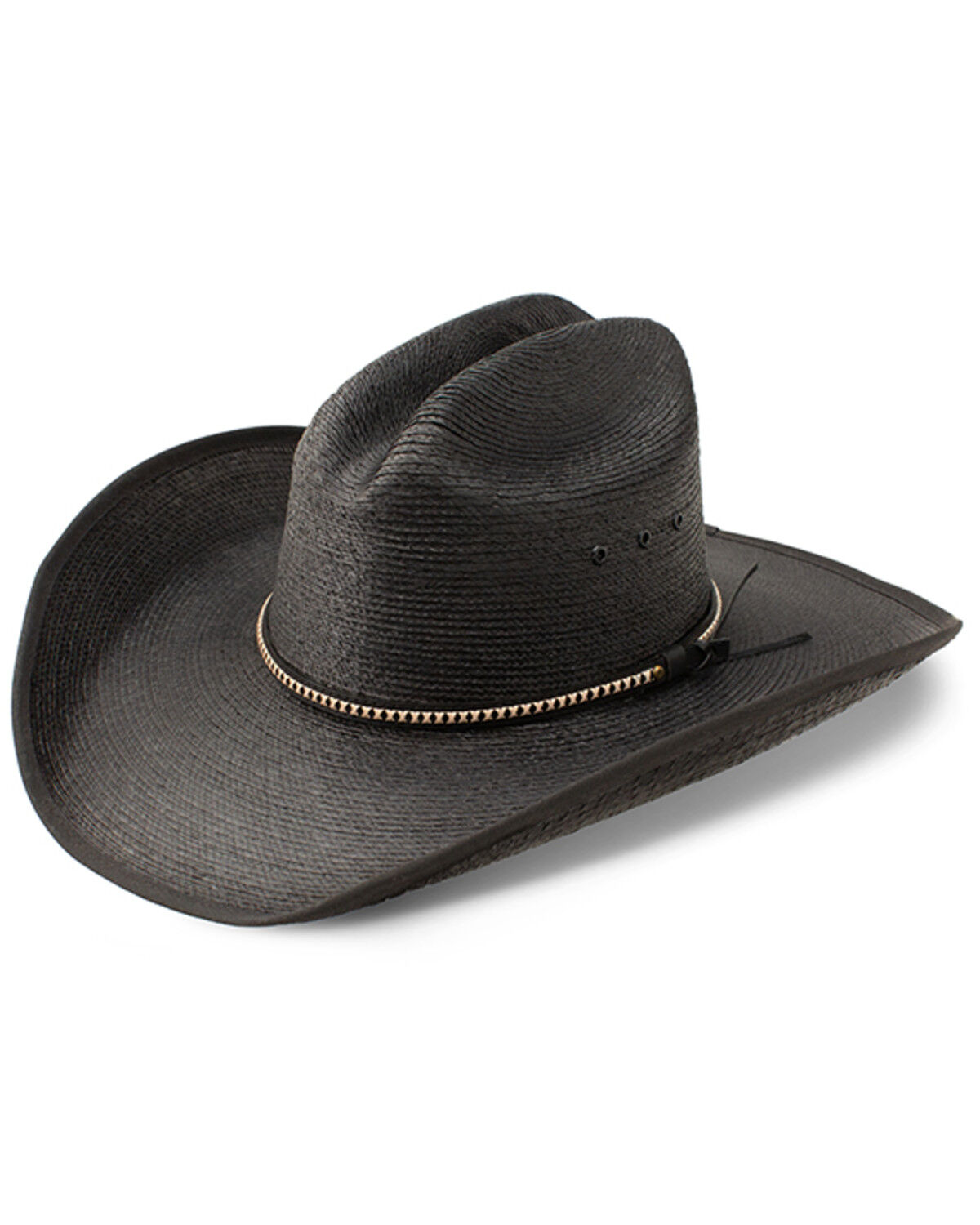 Image #1 - Resistol Men's Jason Aldean Asphalt Cowboy Palm Hat, Black, hi-res