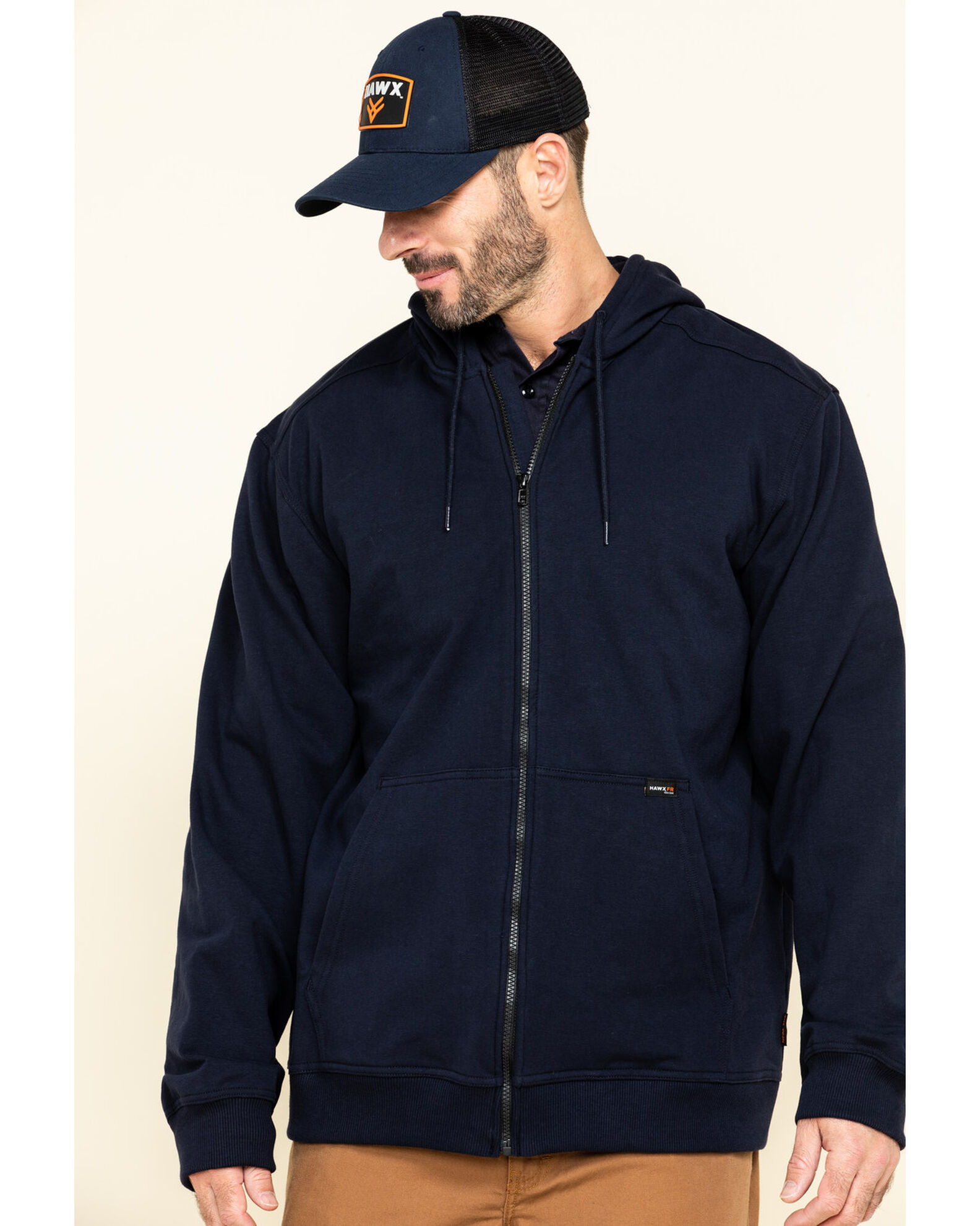 Hawx Men s FR Zip Up Fleece Work Hoodie Tall Boot Barn