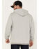 Brixton Men's Collegiate Pocket Hooded Sweatshirt, Heather Grey, hi-res