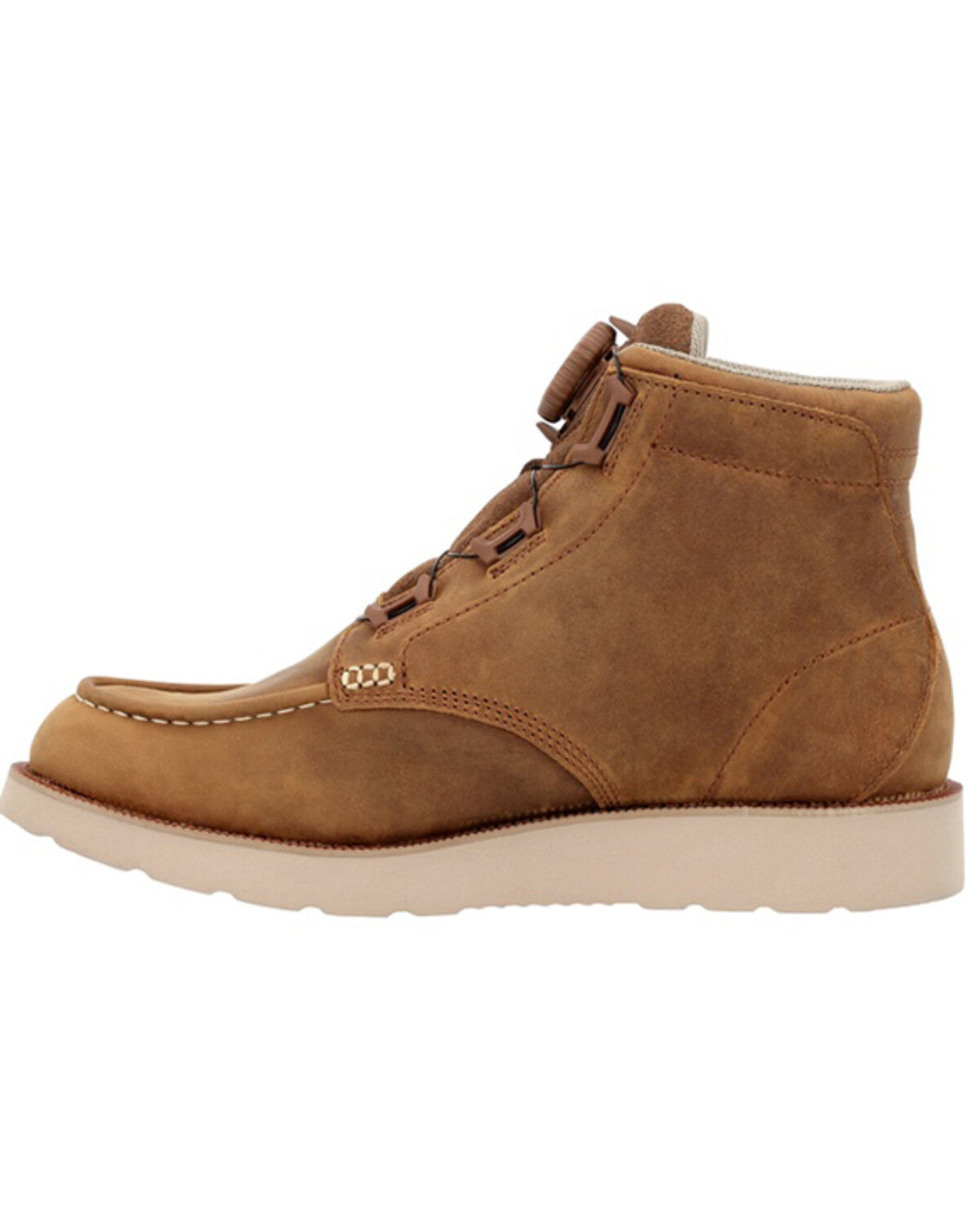 Image #3 - Rocky Men's Monocrepe Wedge 6" BOA® Work Boots - Soft Toe, Brown, hi-res
