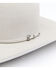 Image #2 - Rodeo Men's King 7X Fur Open Crown Self Band Western Felt Hat, Silver Belly, hi-res