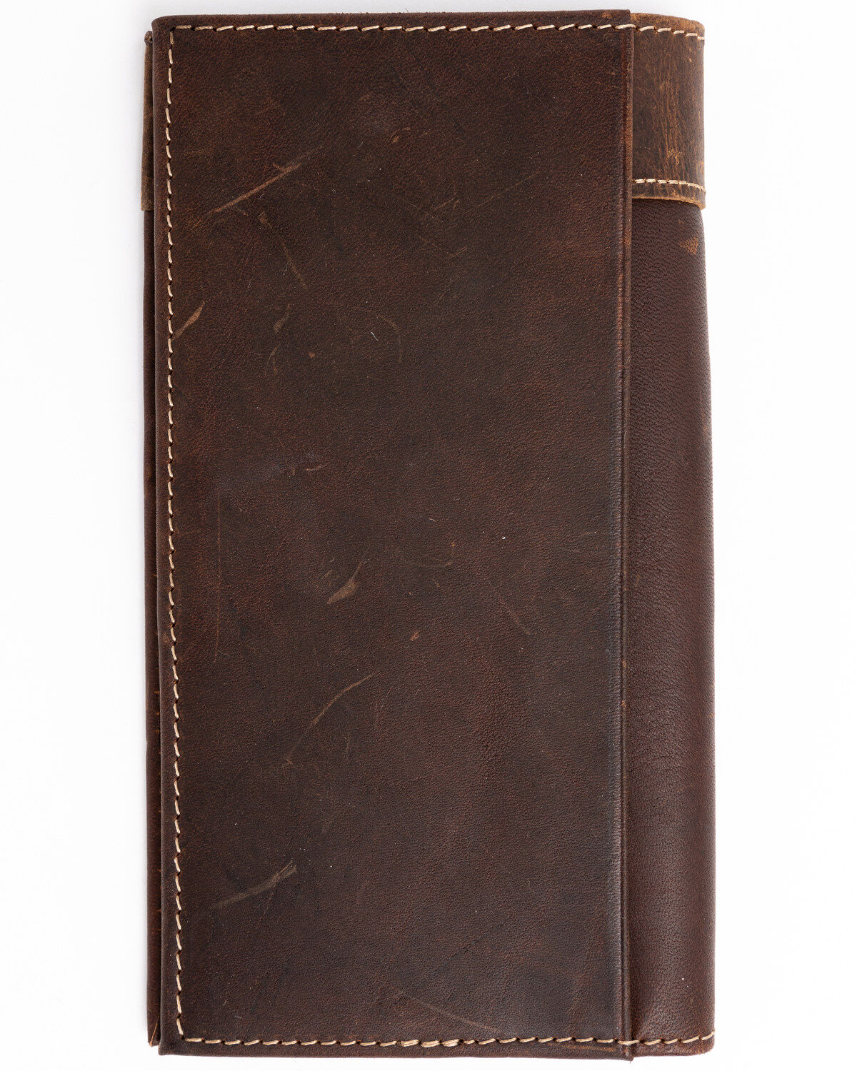 Image #2 - Cody James Men's Rodeo Stitched Leather Wallet, Brown, hi-res
