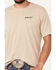 Ariat Men's Wooden Badges Short Sleeve Graphic T-Shirt , Oatmeal, hi-res