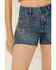 Image #2 - Rock & Roll Denim Women's Medium Wash High Rise Chain Fringe Denim Shorts, , hi-res