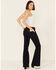 Image #3 - Rock & Roll Denim Women's Mid Rise Trouser Jeans, Blue, hi-res