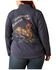 Image #1 - Ariat Women's Team Heritage Softshell Jacket - Plus, Blue, hi-res