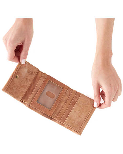 Hobo Women's Keen Mini Trifold Mini Wallet, Tan, hi-res
