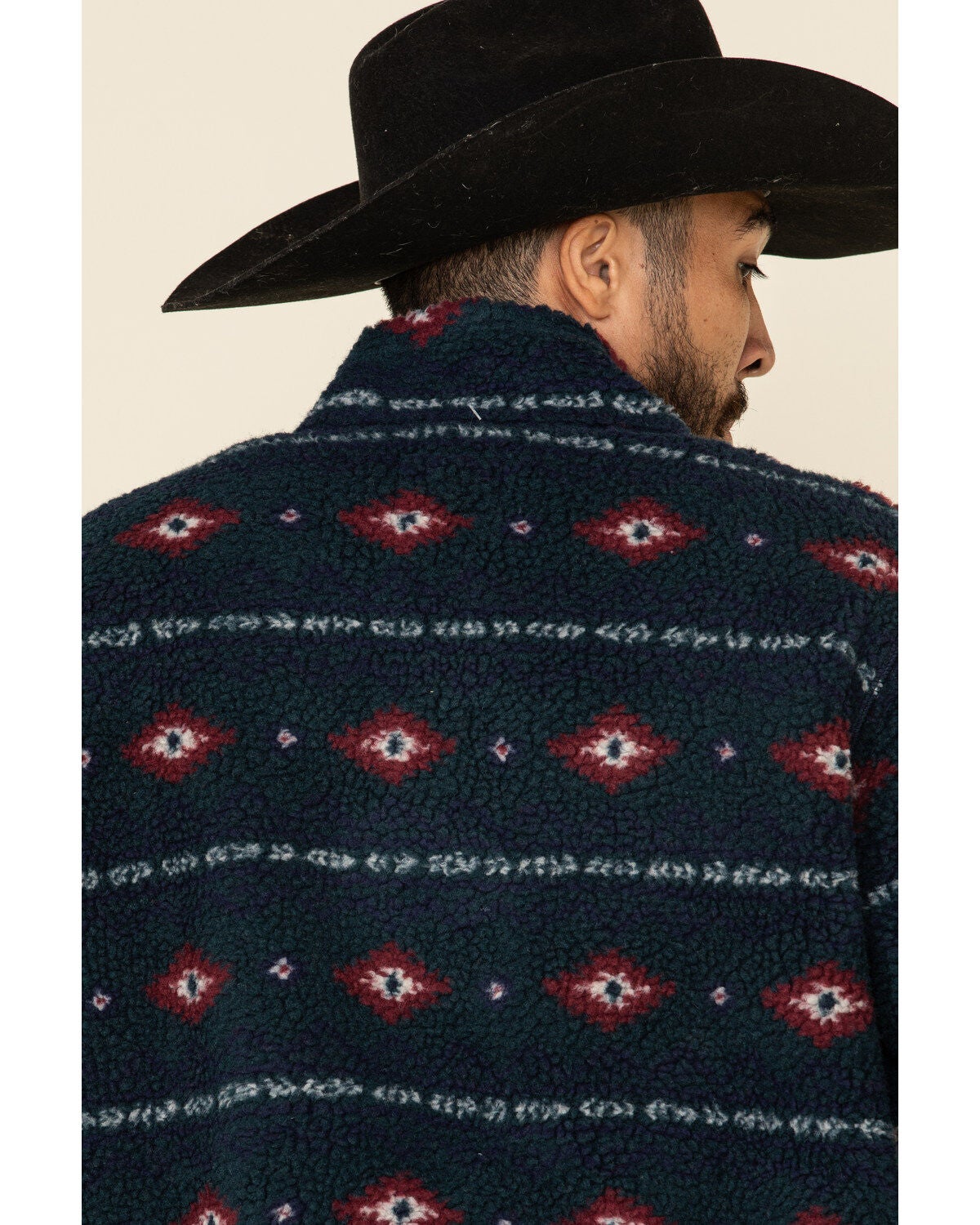 mens aztec quarter zip pullover