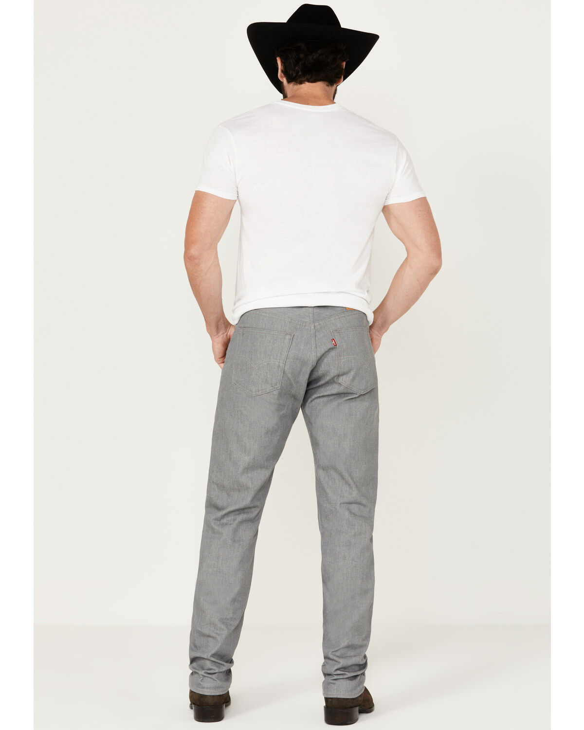 Image #3 - Levi's Men's 501 Original Fit Straight Leg Jeans, Silver, hi-res