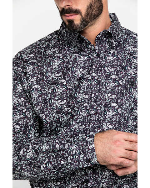 Image #4 - Cinch Men's Multi Paisley Print Weave Long Sleeve Western Shirt , , hi-res