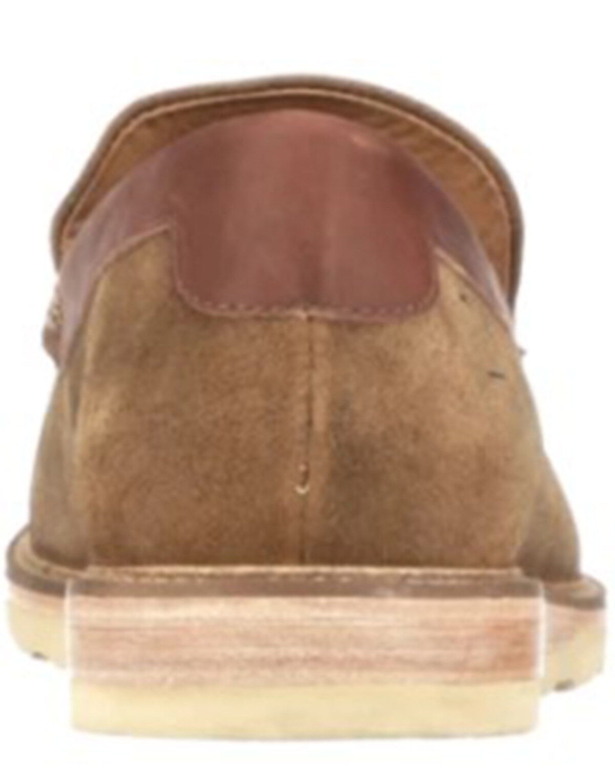 Lucchese Men's Olive Suede After-Ride Slip-On Casual Moccasin - Moc Toe