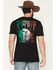 Image #1 - Moonshine Spirit Men's Mexico Skeleton Short Sleeve Graphic T-Shirt, Black, hi-res
