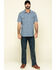 Image #6 - Hawx Men's Skyhawk Indigo Plaid Short Sleeve Work Shirt, , hi-res