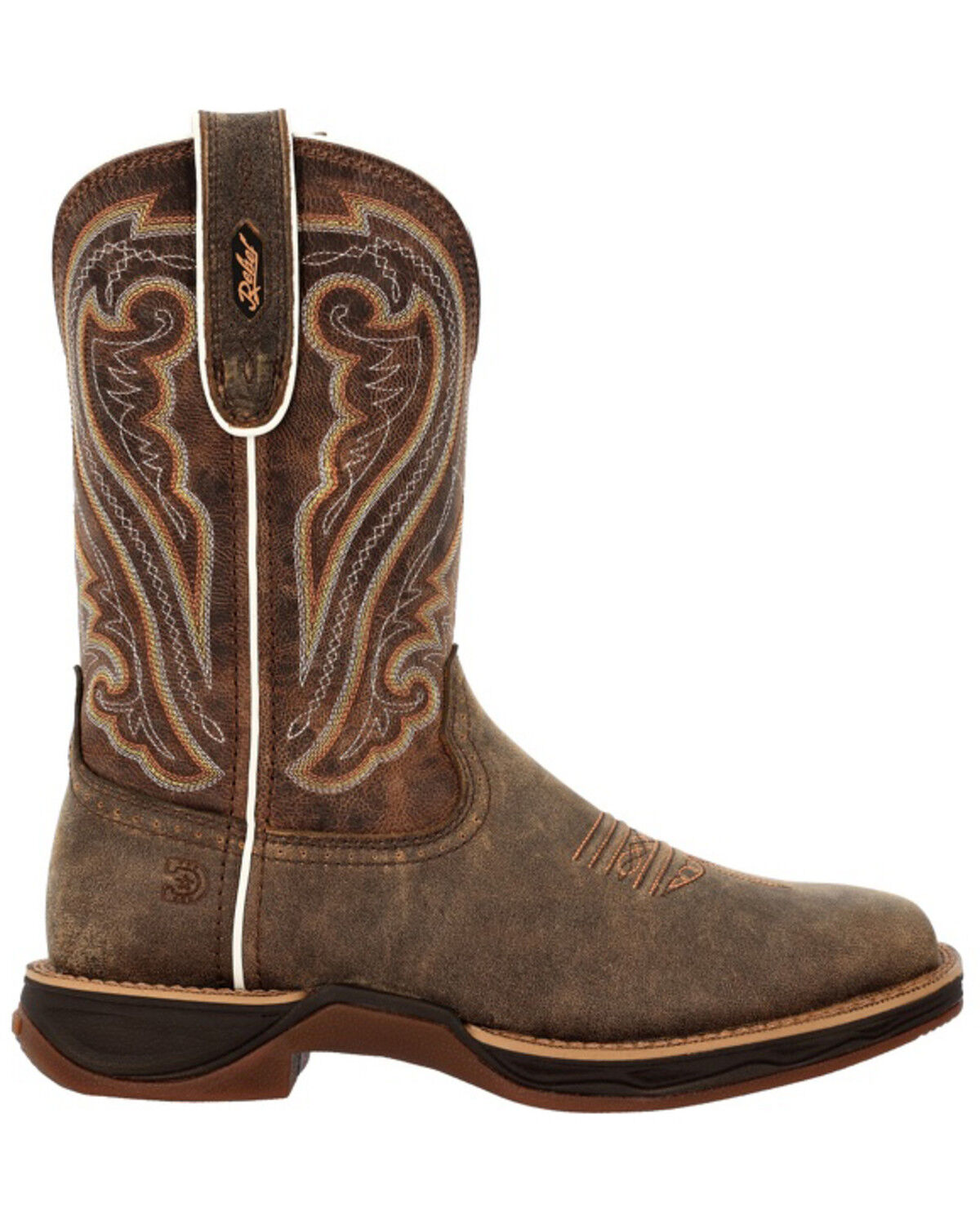 Image #2 - Durango Women's Lady Rebel Ultra-Lite Performance Western Boots - Broad Square Toe, Brown, hi-res