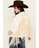 Image #4 - Shyanne Women's Oversized Macrame Fringe Denim Trucker Jacket, Cream, hi-res