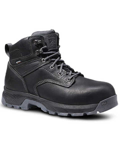 Timberland PRO Men's 6" TiTAN® EV Waterproof Work Boots - Composite Toe , Black, hi-res