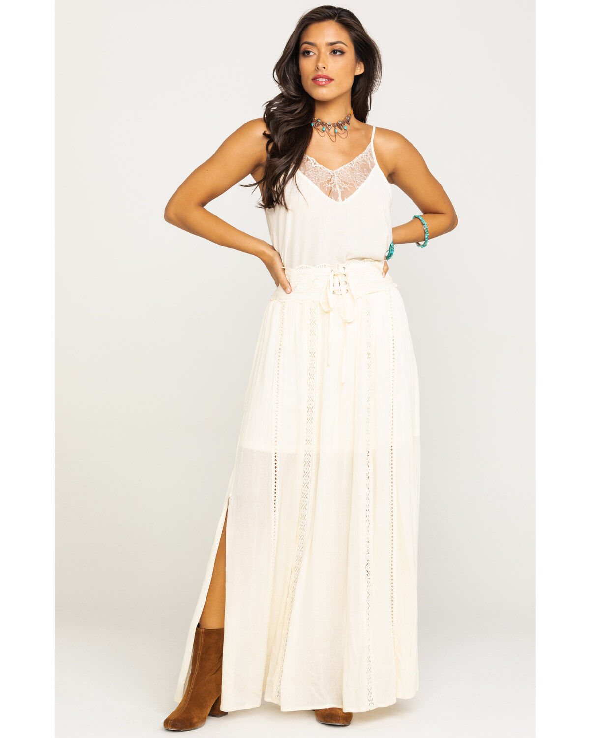 Image #6 - Shyanne Women's Tie-Off Corset Maxi Skirt , , hi-res