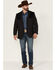 Image #2 - Cody James Men's Waco Contrast Yolk Button Down Western Sportcoat, Charcoal, hi-res