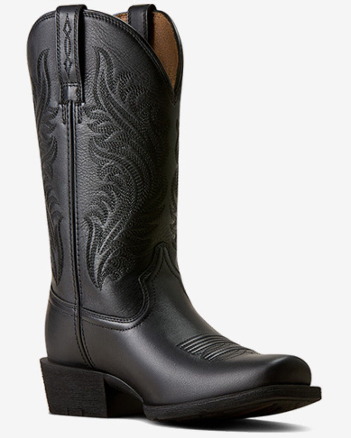 Ariat Women's Round Up Performance Western Boots - Square Toe, Black, hi-res