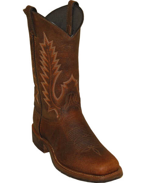 Abilene Men's 11" Pioneer Western Boots, Brown, hi-res