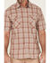 Image #3 - Carhartt Men's Rugged Flex Nutmeg Plaid Relaxed Short Sleeve Snap Western Shirt , Brown, hi-res