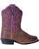 Image #2 - Dan Post Toddler Girls' Tryke Leather Boots - Square Toe , , hi-res