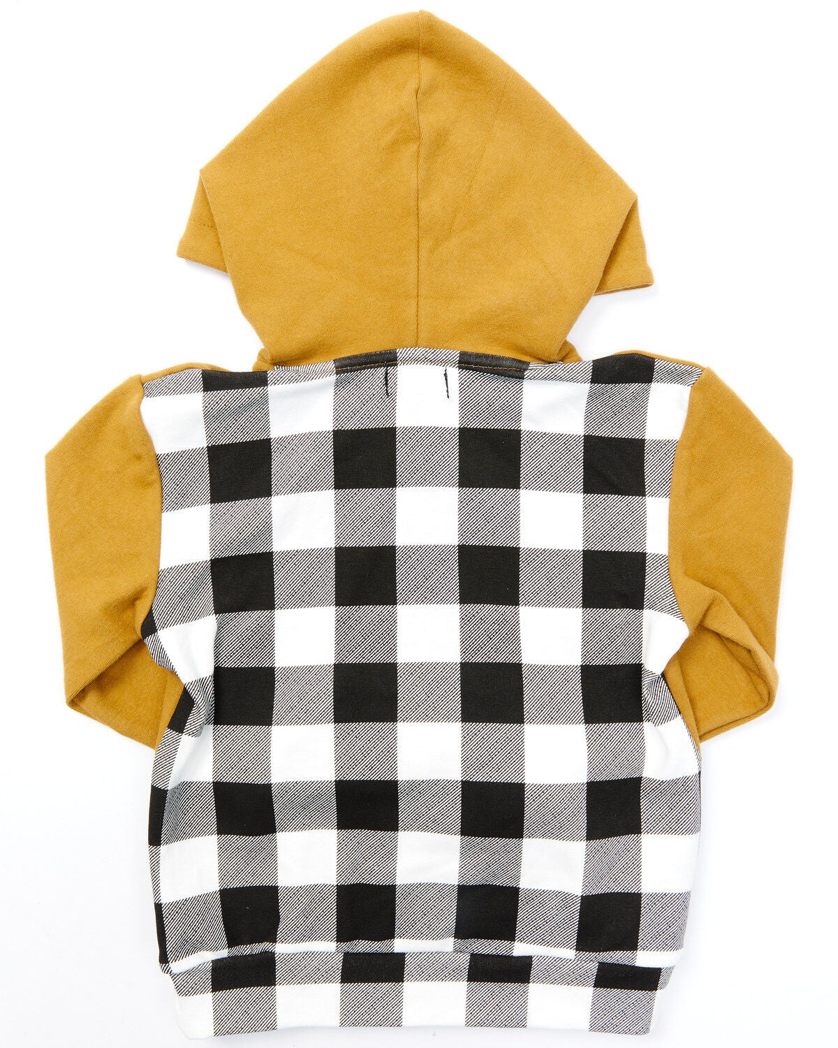 Image #3 - Ampersand Avenue Girls' Buffalo Plaid 1/2 Zip Front Hooded Pullover , , hi-res