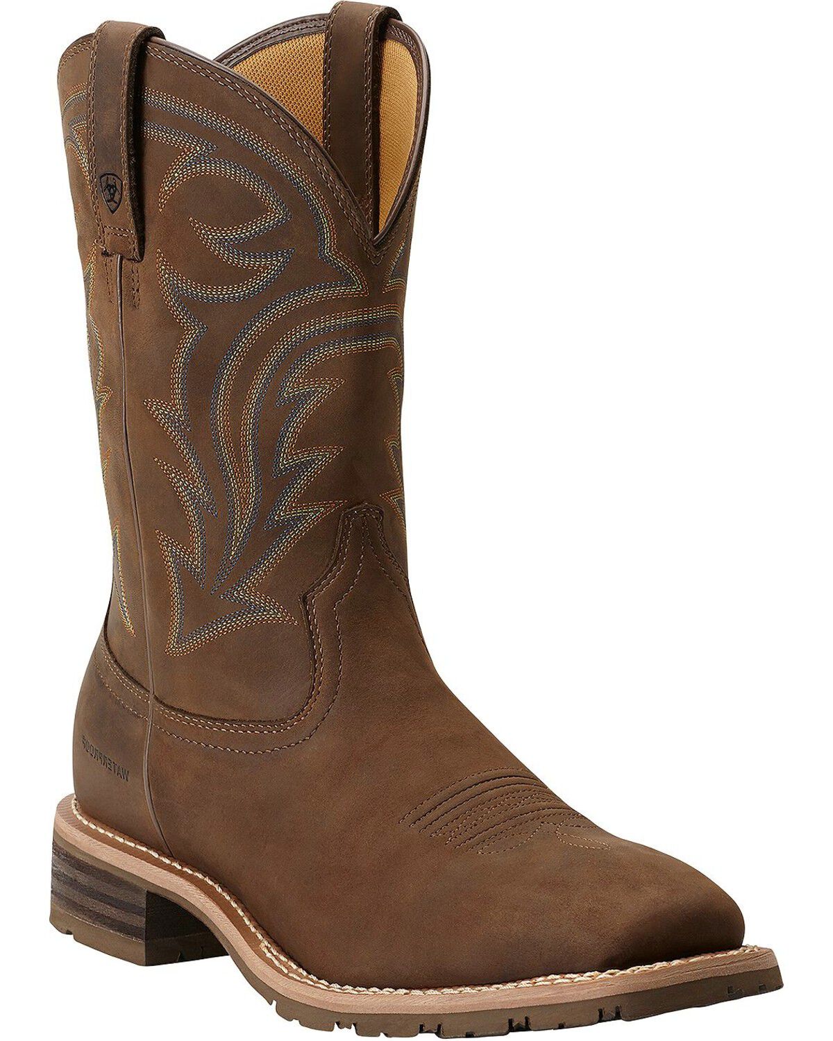 black waterproof cowboy boots