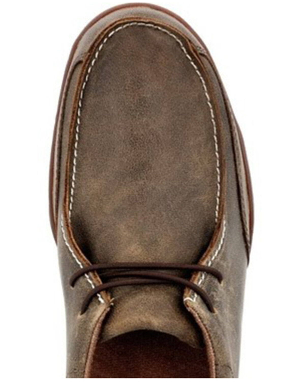 Image #6 - Georgia Boot Men's Cedar Falls Wallabe Lace-Up Shoe - Moc Toe, Brown, hi-res