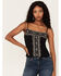 Shyanne Women's Beaded Cami Top, Black, hi-res
