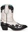 Image #2 - Corral Women's Black Overlay & Studs Western Boots - Round Toe, Black/white, hi-res