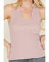 Image #3 - White Crow Women's Howdy Embroidered Tank, Lavender, hi-res