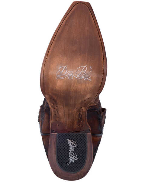 Image #7 - Dan Post Women's Lauryn Western Boots - Snip Toe, Brown, hi-res