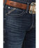 Image #2 - Ariat Men's M8 Dark Wash Modern Slim Straight Stretch Denim Jeans, Dark Wash, hi-res
