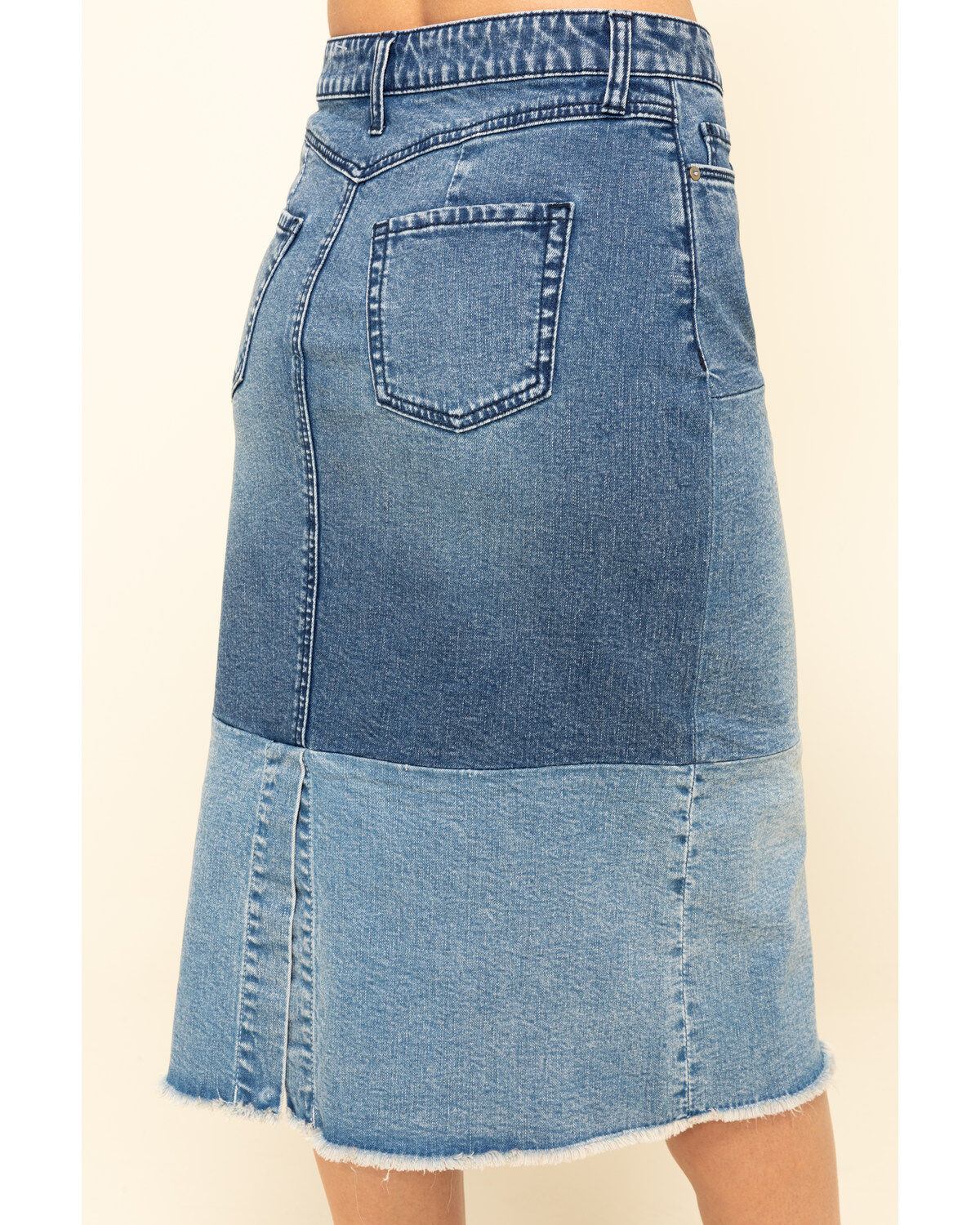 Image #4 - Billy T Women's Colorblock Denim Skirt, , hi-res