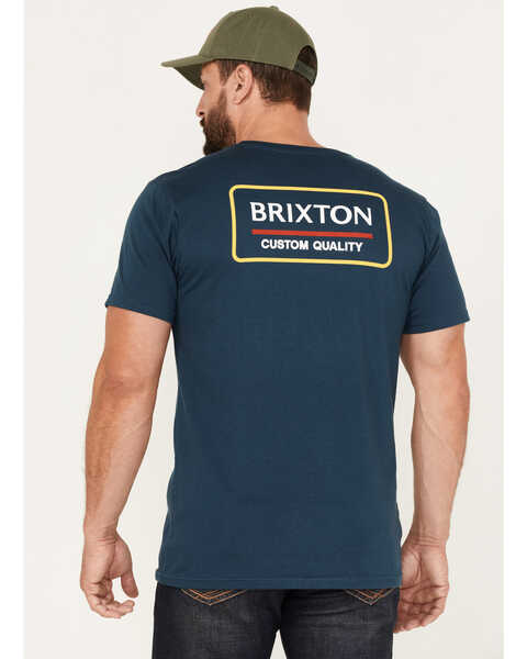 Brixton Men's Palmer Proper Logo Graphic T-Shirt, Teal, hi-res