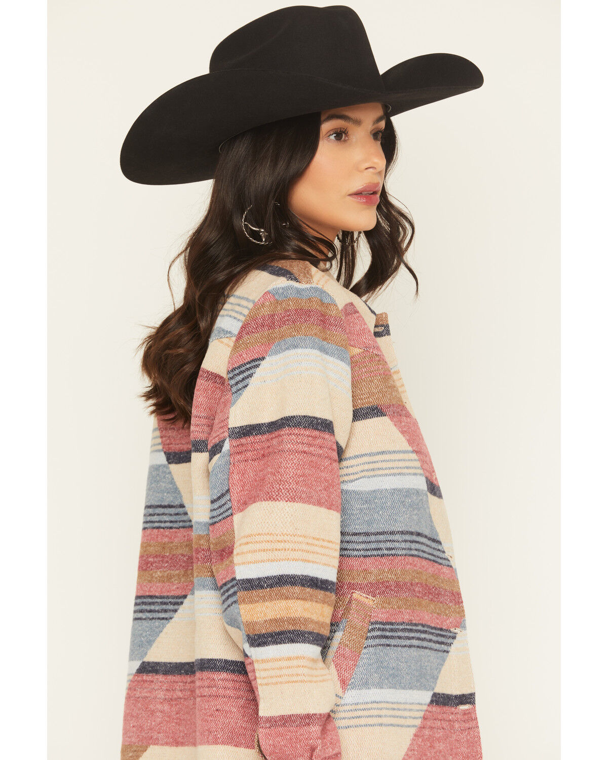 Image #2 - Idyllwind Women's Mistywinds Printed Blanket Shacket, Rose, hi-res