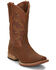 Image #1 - Justin Men's Cowman Cognac Western Boots - Broad Square Toe, , hi-res