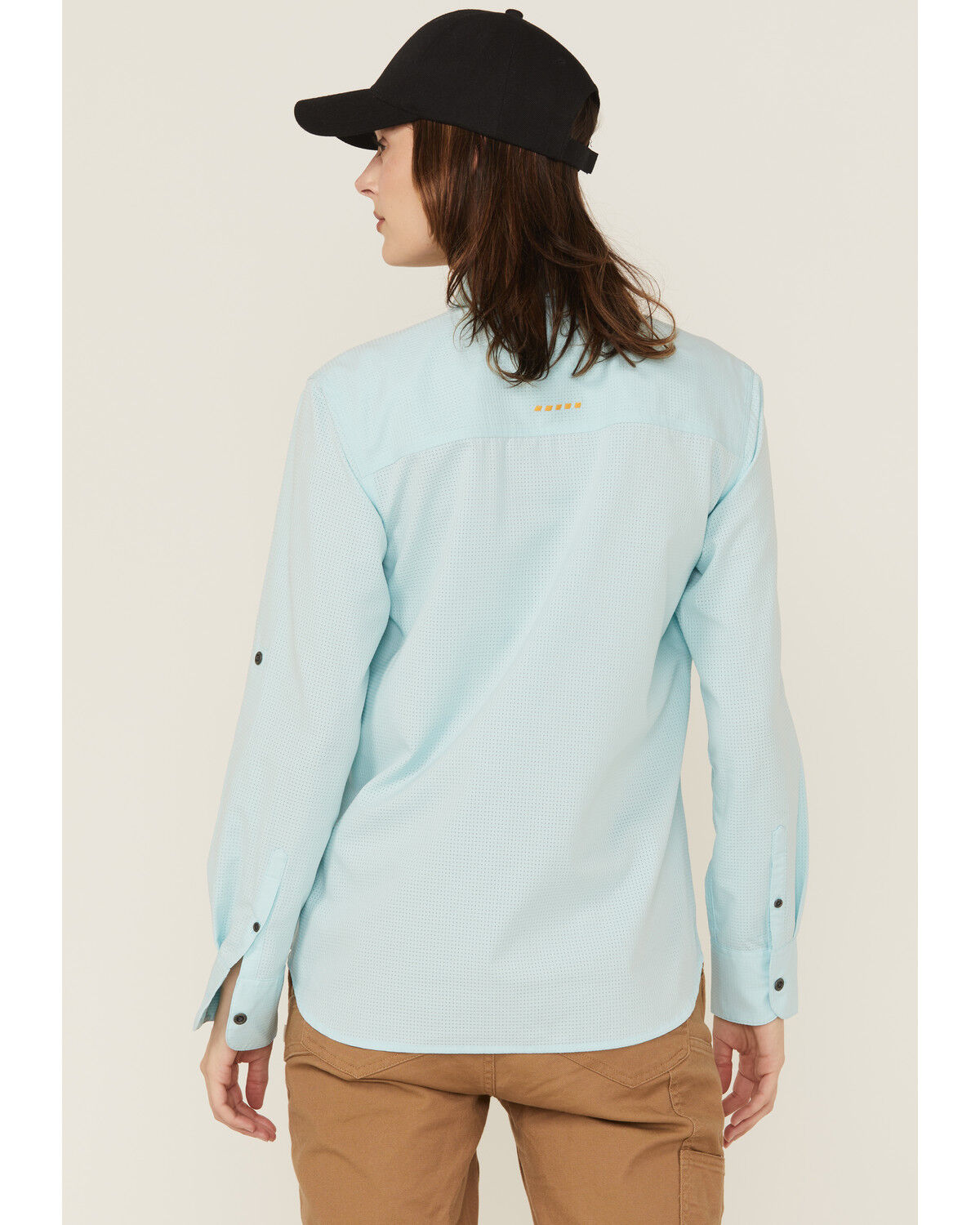 Image #4 - Ariat Women's Rebar Made Tough 360 Long Sleeve Button-Down Work Shirt, Blue, hi-res