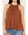 Image #3 - Shyanne Women's Crochet Halter Tank Top, Caramel, hi-res