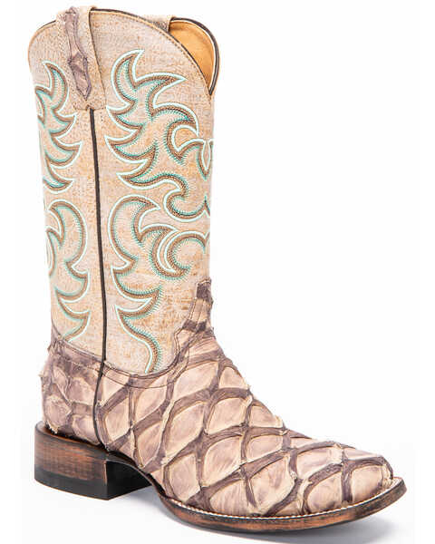 Image #1 - Shyanne Women's Exotic Pirarucu Western Boots - Square Toe, , hi-res