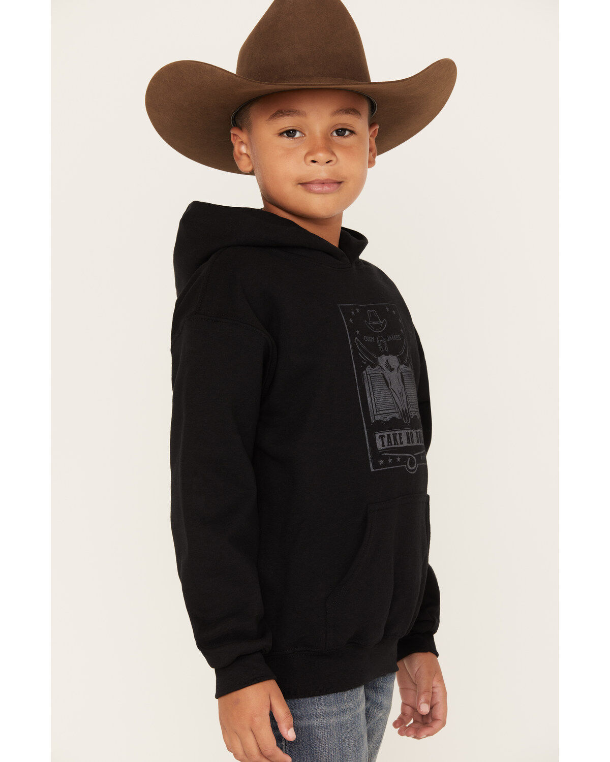 Image #2 - Cody James Boys' Fleece Take No Bull Hooded Sweatshirt, , hi-res