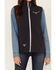Cowgirl Hardware Women's Filigree Embroidered Emblem Softshell Vest, Black, hi-res