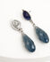 Image #2 - Lainey Wilson Women's Post Stone Drop Earrings, Silver, hi-res