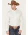 Image #1 - Cody James Core Men's Old Soul Mini Geo Print Long Sleeve Button-Down Western Shirt, White, hi-res