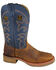 Image #1 - Smoky Mountain Men's Parker Western Boots - Square Toe, Brown/blue, hi-res