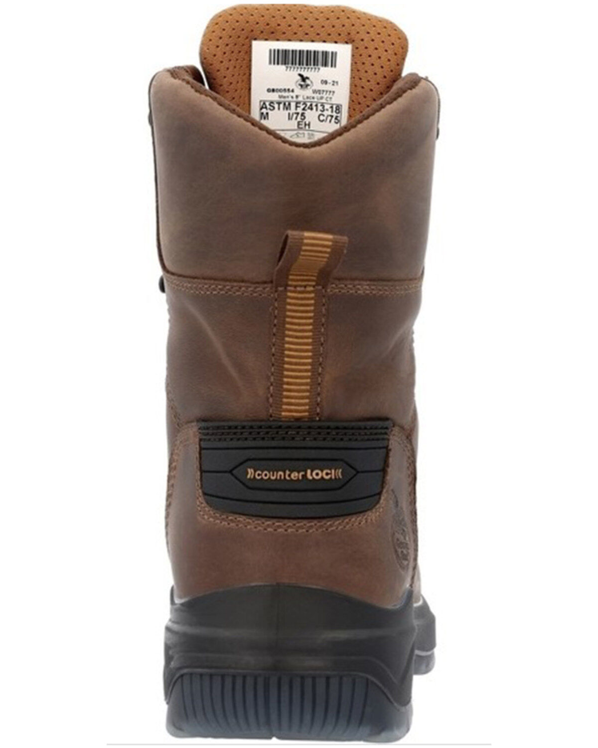 Image #5 - Georgia Boot Men's 8" Flxpoint Ultra Waterproof Work Boot - Composite Toe, Black/brown, hi-res