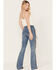 Idyllwind Women's Carlyle Place High Risin' Fringe Bootcut Jeans, Medium Wash, hi-res