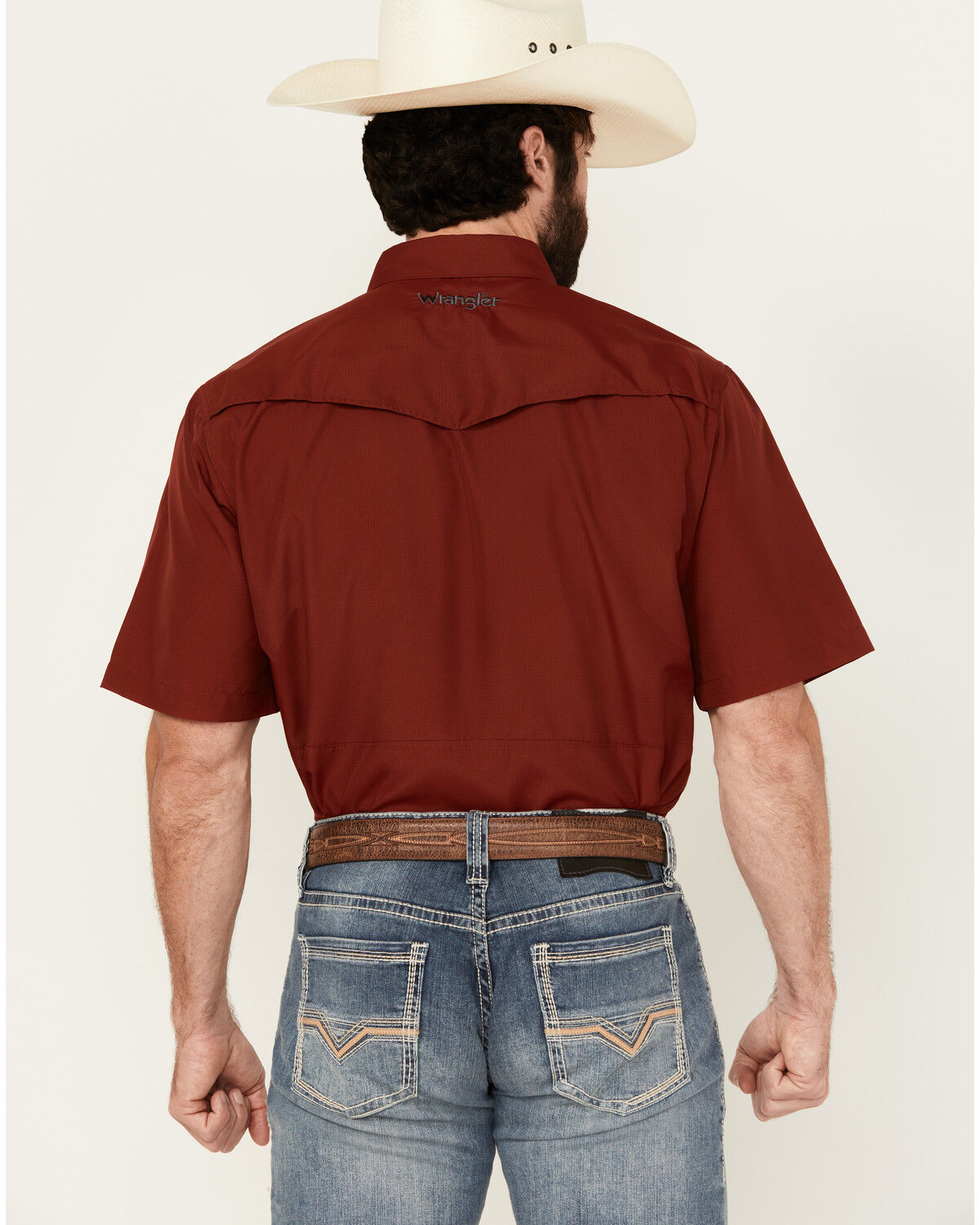 Product Name:  Wrangler Men's Solid Short Sleeve Snap Performance Western Shirt - Tall